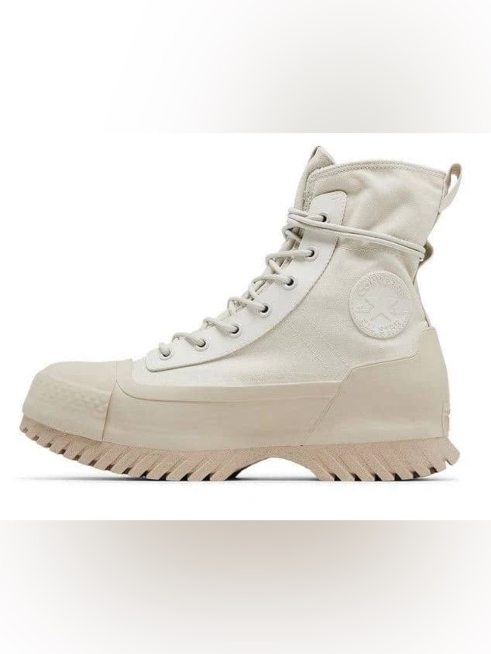 Converse Chuck Taylor Cream All Star Lugged 2.0 Counter Climate High Top Boots 7